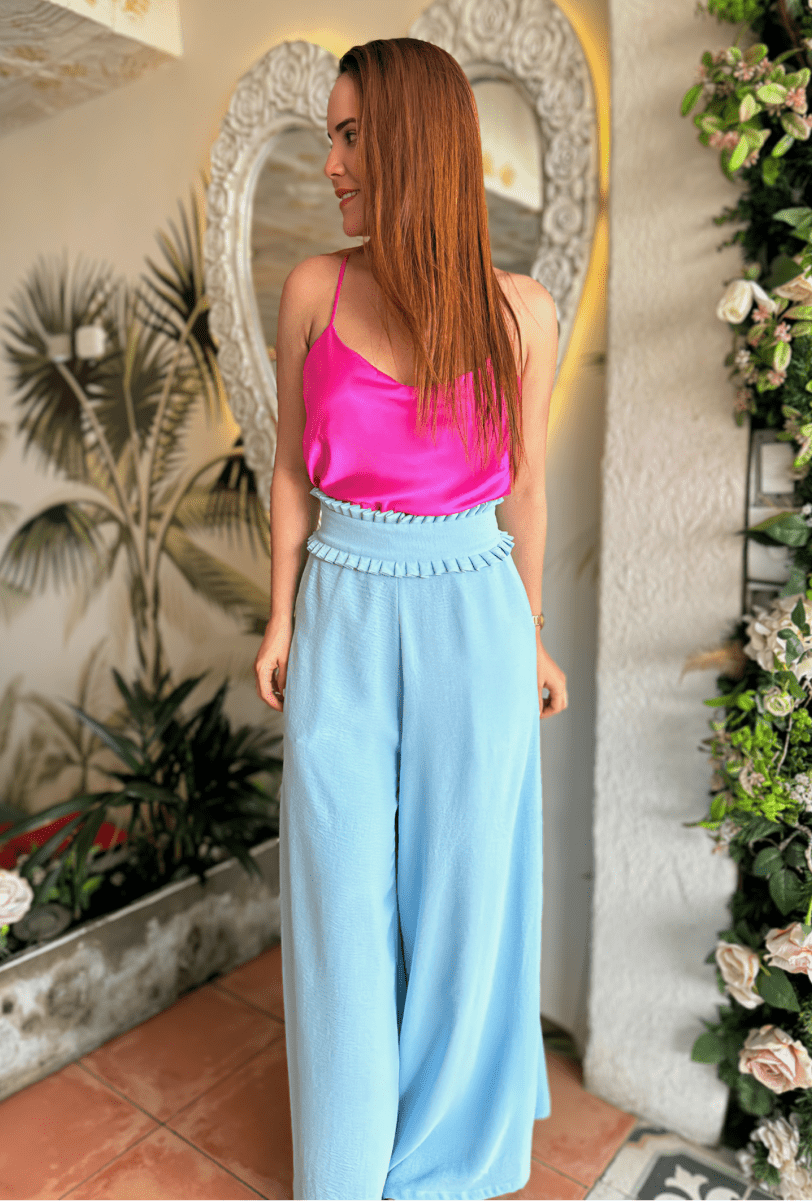 Set Blusa Básica Antonella + Pantalón Palazzo Vera