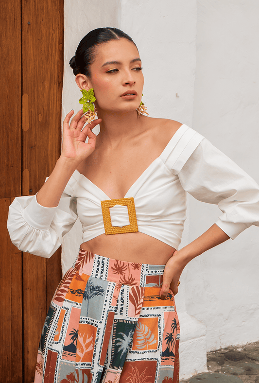 Croptop Escote Bandeja | "Josefina"